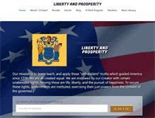 Tablet Screenshot of libertyandprosperity.com